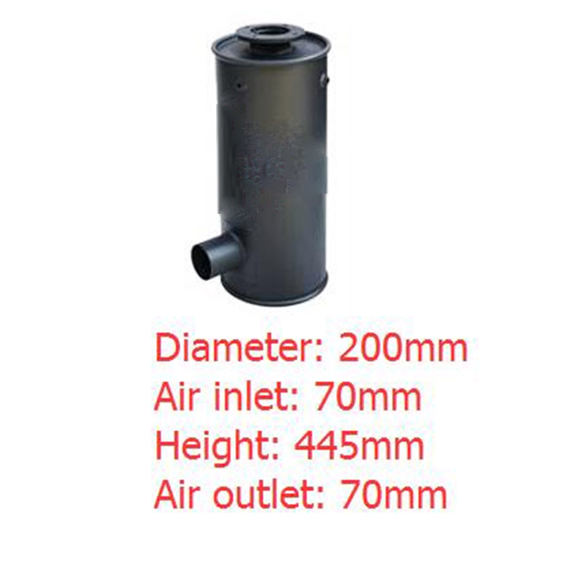 Kompatibel mit Doosan Daewoo Bagger DH55-5 S55-V PLUS Muffler 203-00045A 203-00045B K1010536 20300045A 20300045B DH55-5,S55-V PLUS