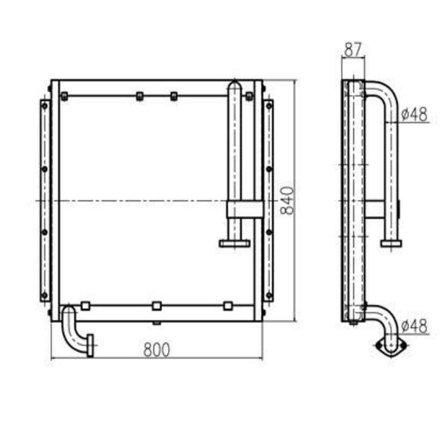 Kompatibel mit Doosan Bagger DH150LC DH150W-7 Hydraulische ?lkühler DH150LC,DH150W-7