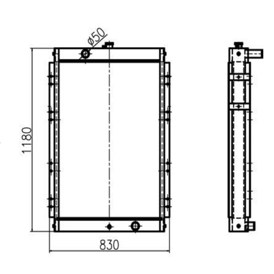 Kompatibel mit Doosan Bagger S225LC-V Wassertank Radiator ASS'Y