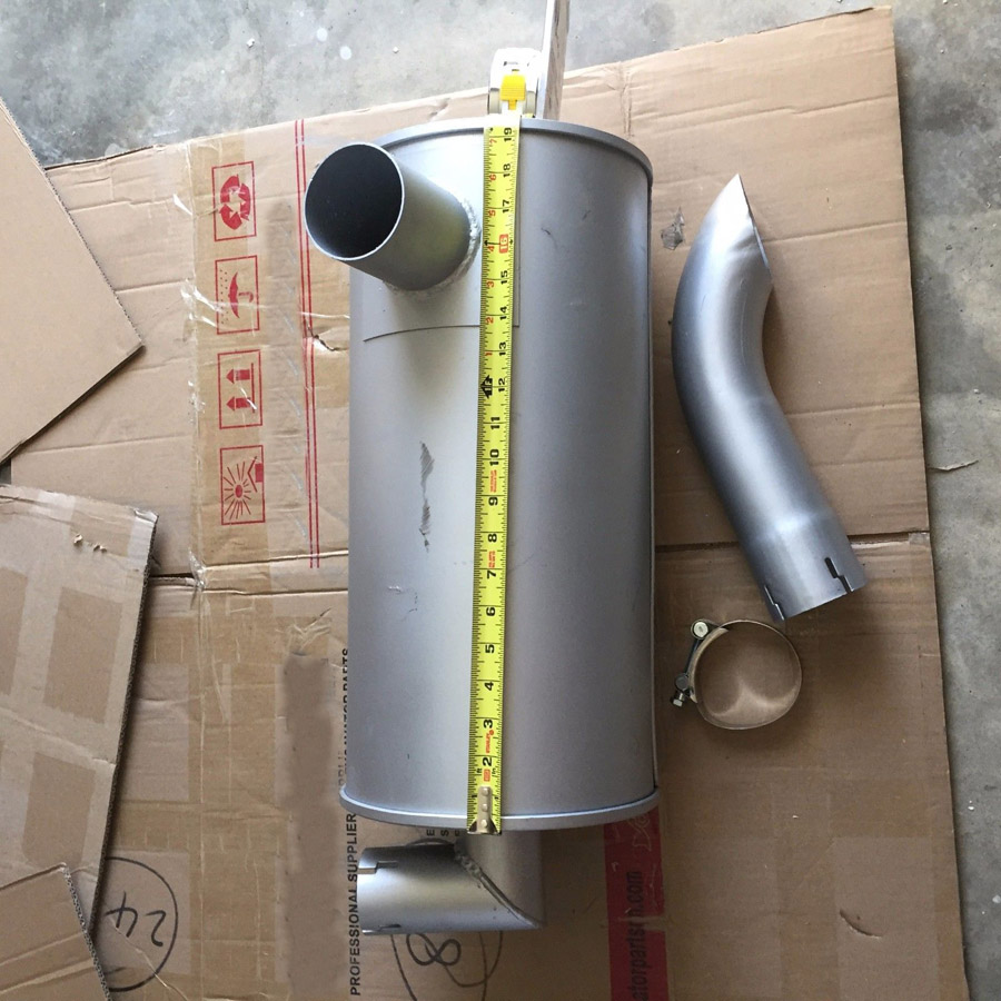 Kompatibel mit Hitachi Bagger EX120-2 EX120-3 Motor 4BG1 Muffler Silencer 4256558 EX120-2,EX120-3,EX120K-2,EX120K-3,EX100WD-2,EX100WD-3