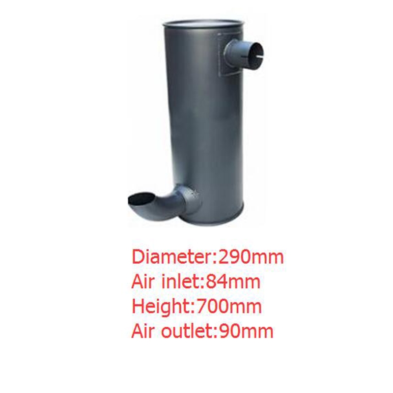 Kompatibel mit Hitachi Bagger EX200-5 Motor 6BG1 Muffler Silencer 4332247 EX200-5,EX200-5HG,EX200-5HHE,EX200-5LV JAP,EX200-5X JPN,EX200-5Z JPN,EX200-5Z JPN,EX200LC-5HHE ,EX200SS-5,EX210H-5 JPN,EX210K-5 JPN,EX210LC-5HHE,MA145-5,EX125WD-5