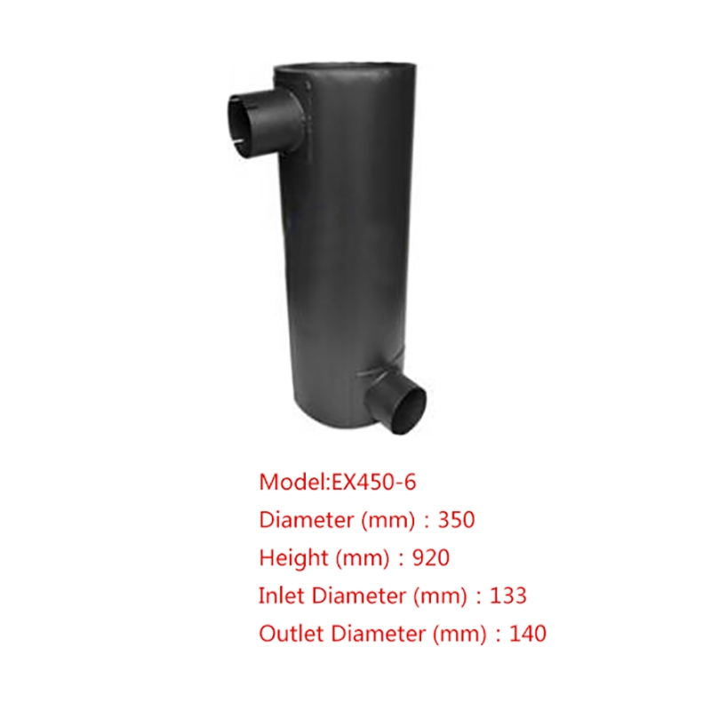 Kompatibel mit Hitachi Bagger EX450-6 Muffler