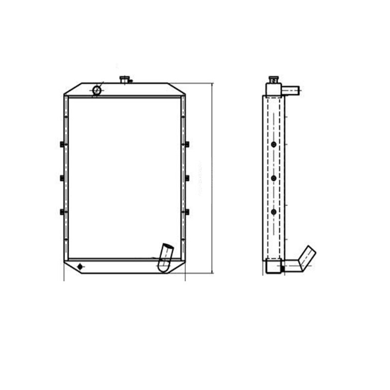 Kompatibel mit Hyundai Bagger R150-7 Wassertank Radiator Core ASS'Y