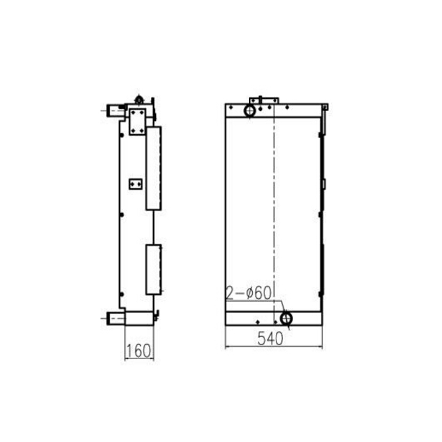 Kompatibel mit Hyundai Bagger R335-9T R385-9T Wassertank Radiator Core ASS'Y R335-9T,R385-9T