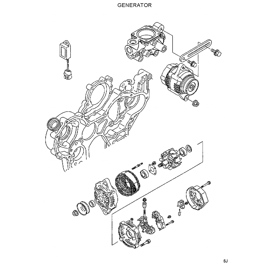 Kompatibel mit Hyundai Bagger R35Z-7 R35Z-7A R35Z-9 R55-7 R55W-7 Alternator XJAU-00848 XJAU-00261 XJAU00848 XJAU00261 R35Z-7,R35Z-7A,R35Z-9,R55-7,R55W-7