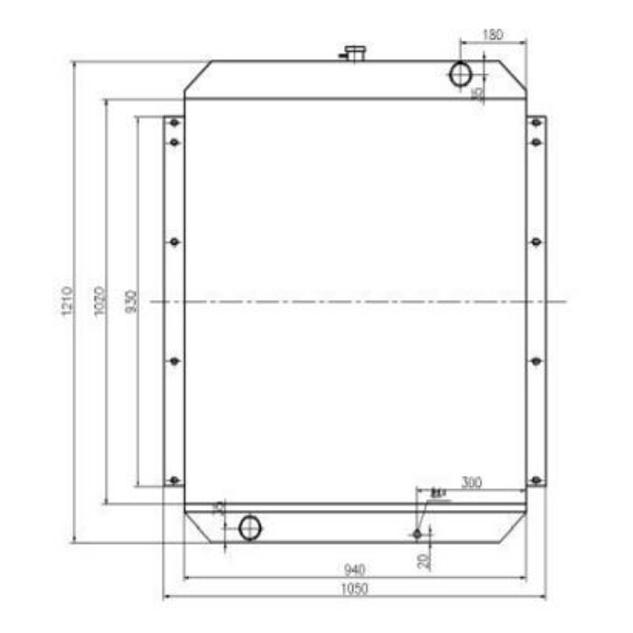 Kompatibel mit Kato Bagger HD2045 Wassertank Radiator ASS'Y