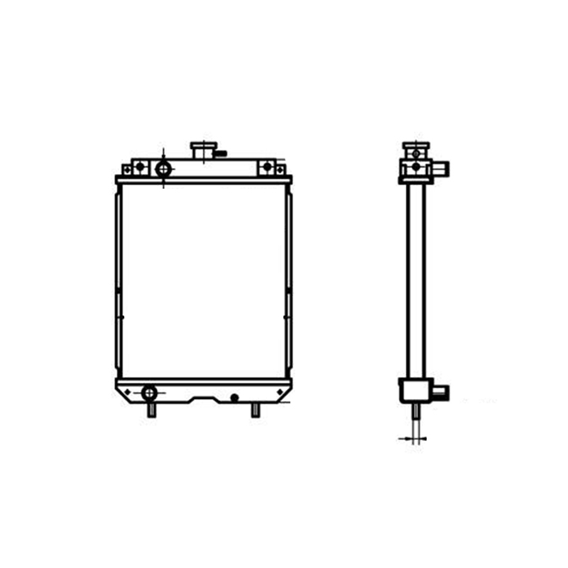 Kompatibel mit Kobelco Bagger 17SR-3 Water Tank Radiator Core ASS'Y PU05P00015F1
