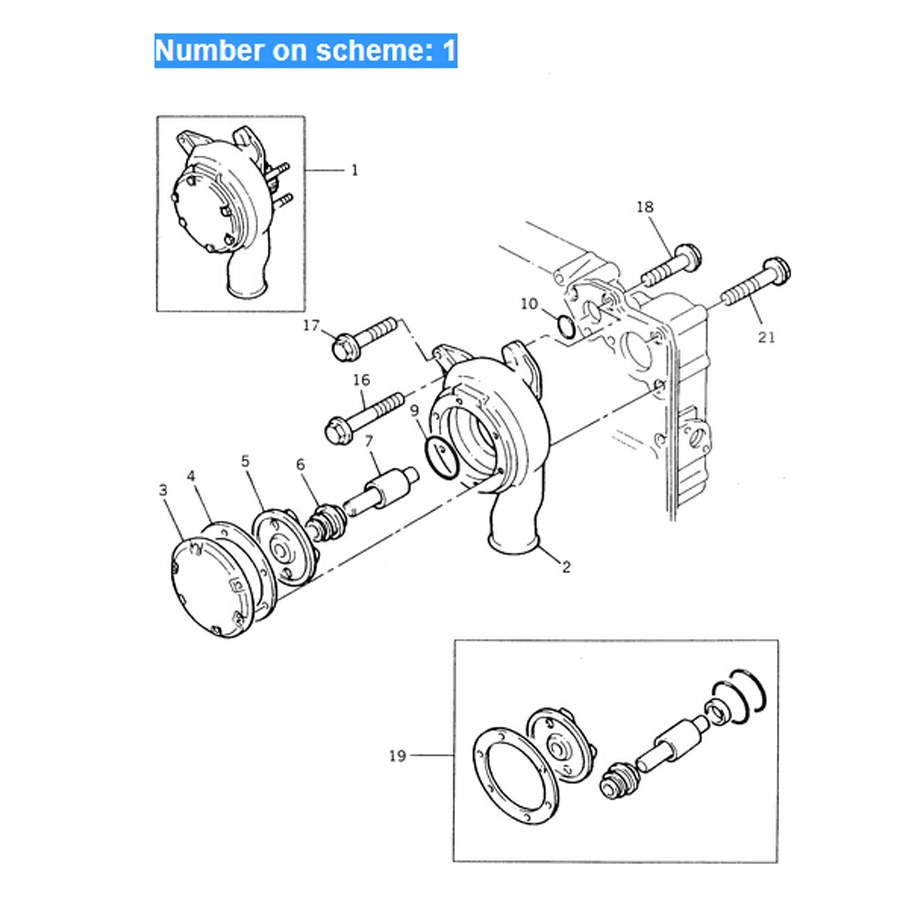 Kompatibel mit Komatsu 1004-4-F 1004-4TLR 1006-6T2 1006-6T-D 1006-6TLR 1006-6TLR2 1006-6TLR2-PC 1006-6TLR2-PW Wasserpumpe PK4131E011 PK4131E012 1004-4-F,1004-4TLR,1006-6T2,1006-6T-D,1006-6TLR,1006-6TLR2,1006-6TLR2-PC,1006-6TLR2-PW