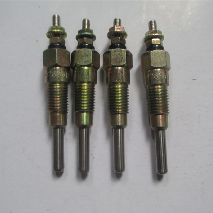 Kompatibel mit Komatsu Backhoe WB150WSC-2 WB93R-2 WB97R-2 WB98A-2 Yanmar Motor 4TNE106T Komatsu Motor 4D106T Glühplug 4 Einheiten 1 Satz WB150WSC-2,WB93R-2,WB97R-2,WB97S-2,WB98A-2
