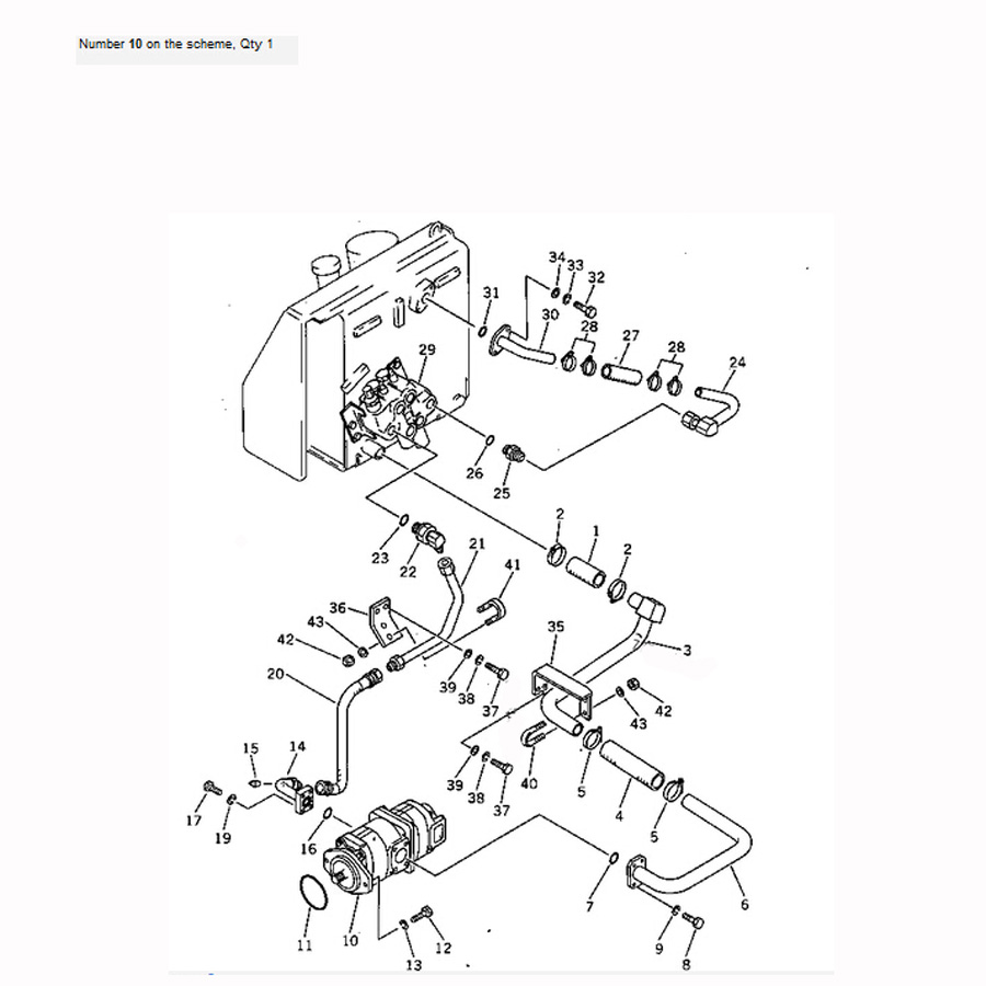 Kompatibel mit Komatsu Bulldozer D40AM-3 D40F-3 D40P-3 D40A-5 D40A-3 Hydraulikpumpe 705-52-21000 7055221000 D40AM-3,D40F-3,D40A-5,D40A-3