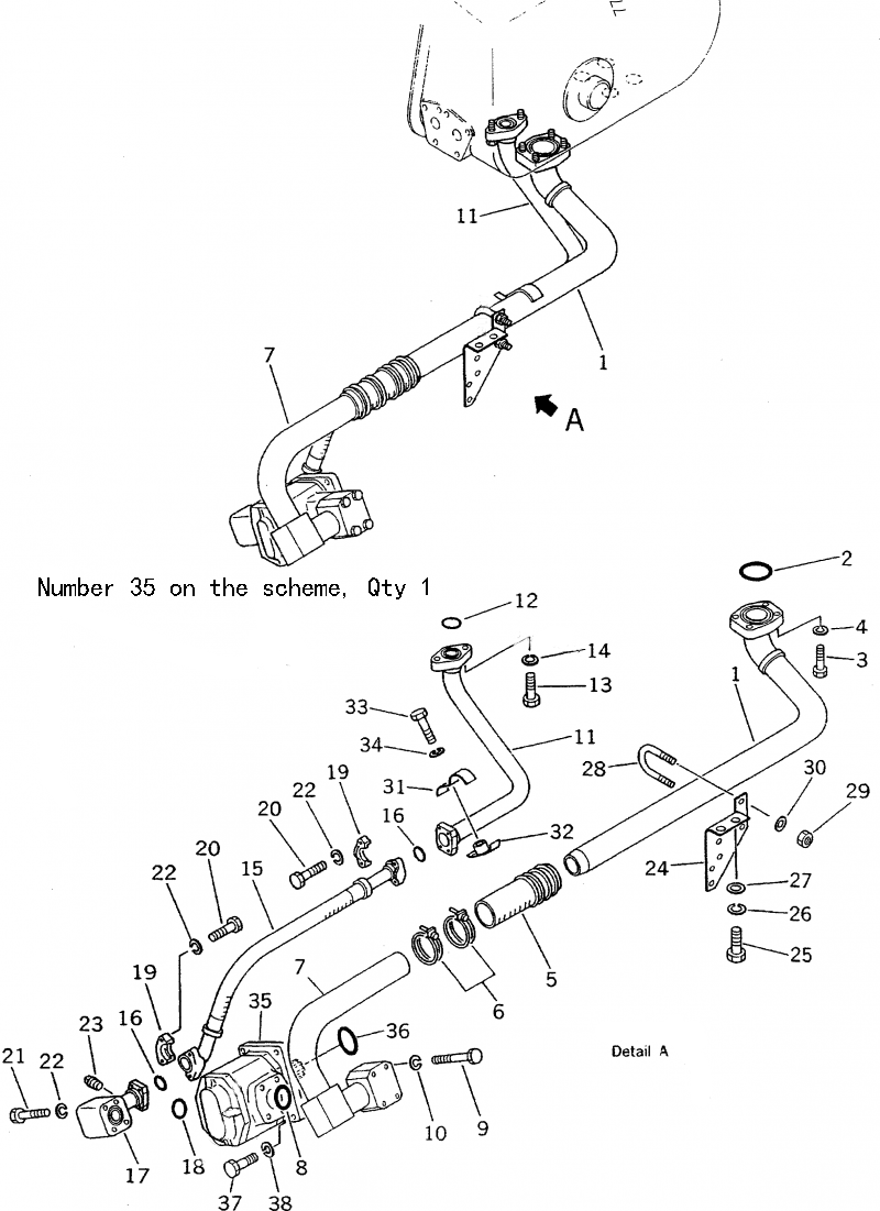 Kompatibel mit Komatsu Bulldozer D57S-1 D57S-1B Hydraulikpumpe 704-11-40100 D57S-1,D57S-1B