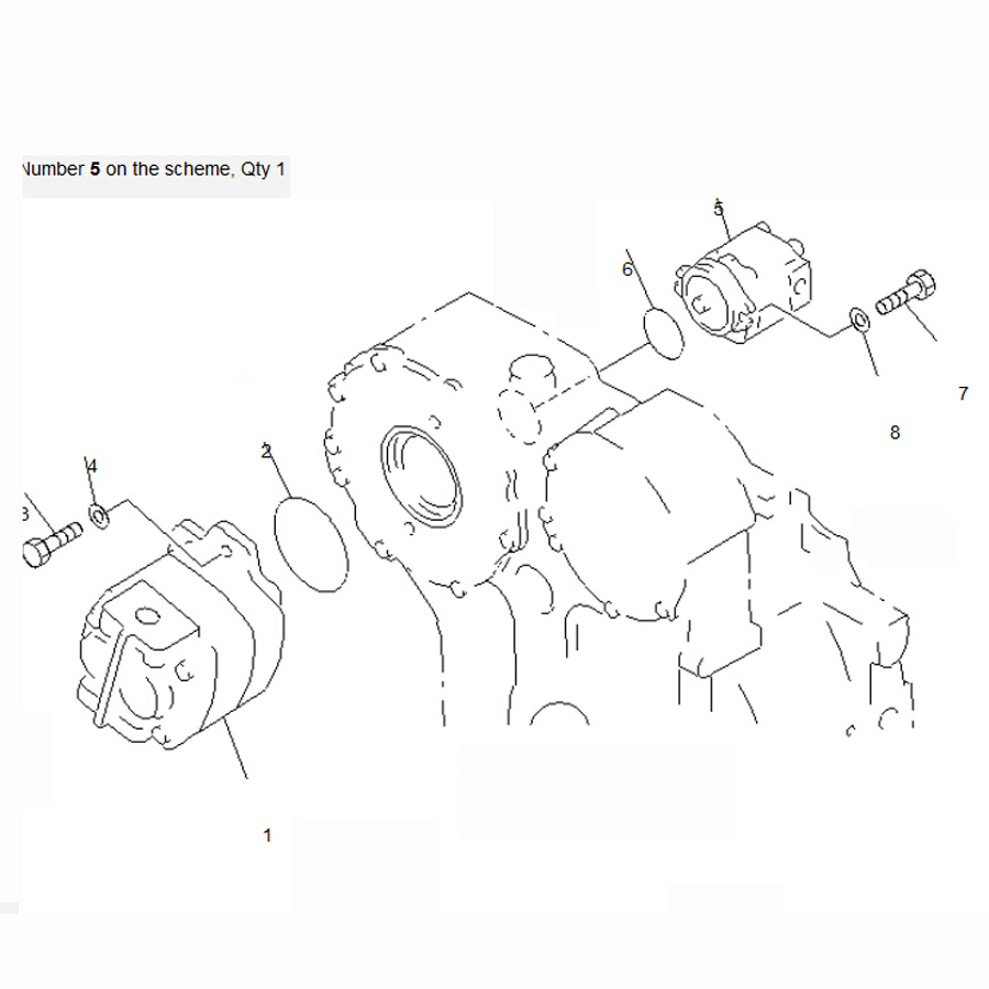Kompatibel mit Komatsu Bulldozer D65E-12 D65P-12 D60P-12 D65PX-12 Hydraulische Pumpe 705-41-01320 7054101320 D65E-12,D65P-12,D60P-12,D65PX-12