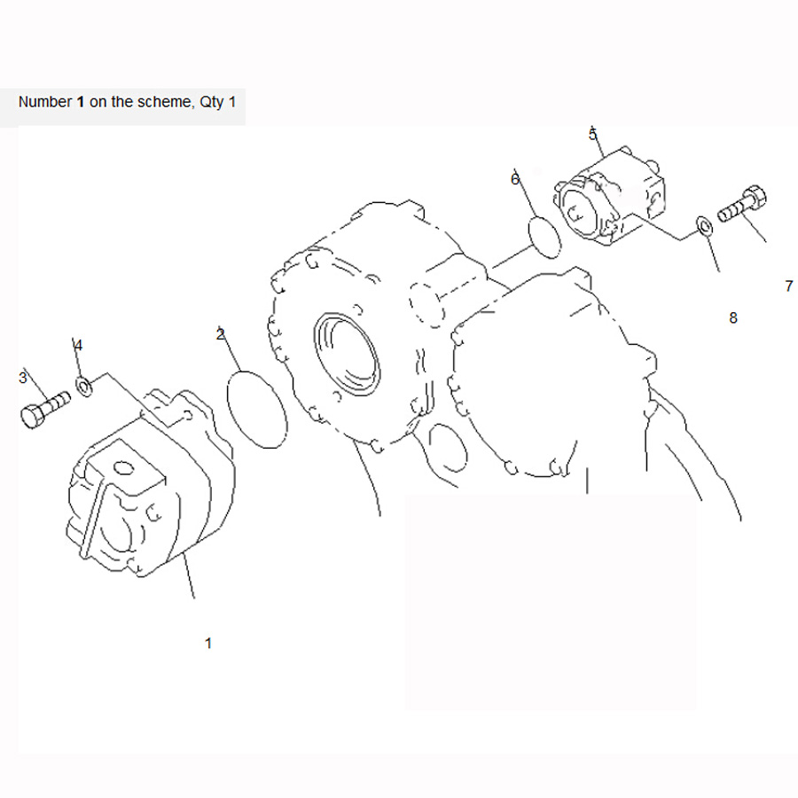 Kompatibel mit Komatsu Bulldozer D65P-12 D70LE-12 D85E-SS-2 Hydraulikpumpe 705-11-40010 7051140010 D65P-12,D70LE-12,D85E-SS-2,D85E-SS-2A,D85ESS-2,D85ESS-2A