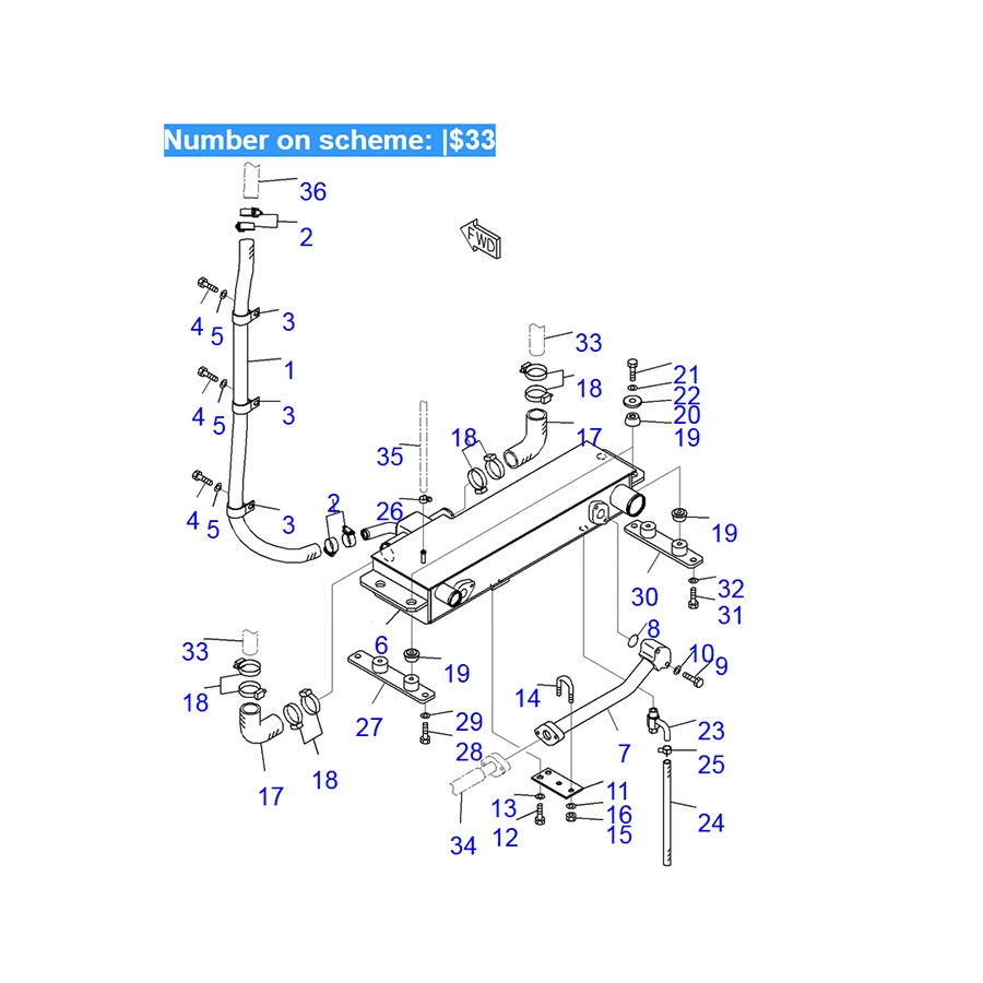 Kompatibel mit Komatsu Bulldozer D85EX-15E0 D85EX-15R D85PX-15E0 D85PX-15R Wassertank Radiator Ass'y 154-03-75913 1540375913 D85EX-15E0,D85EX-15R,D85PX-15E0,D85PX-15R