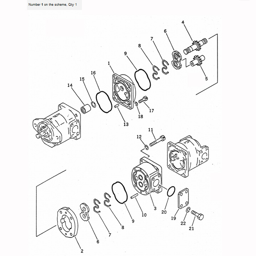 Kompatibel mit Komatsu Kran LW250L-1NX LW250L-1NH Hydraulische Pumpe 705-55-23020 7055523020 LW250L-1NX,LW250L-1NH
