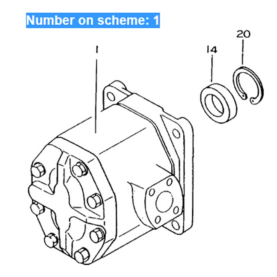 Kompatibel mit Komatsu Dump Truck HD200-2 Hydraulische Pumpe 07436-66101 07436-66102 074366101 074366102 D155C-1,D155C-1P,D155C-1P-ZZ,D355C-3