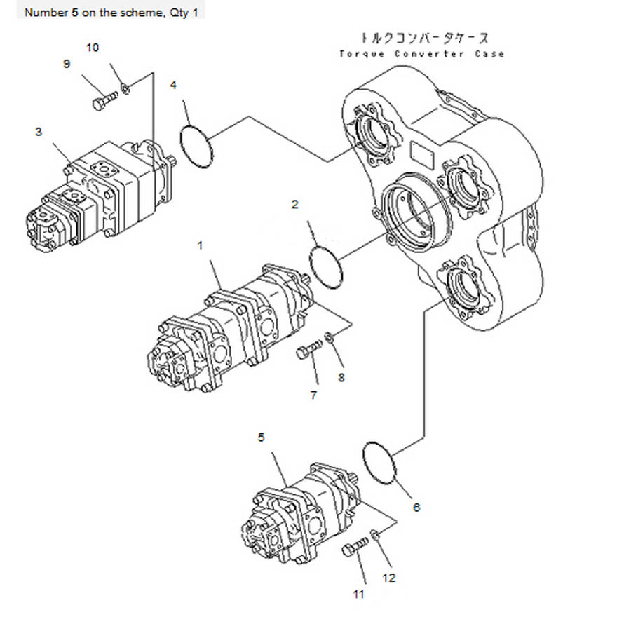 Kompatibel mit Komatsu Dump Truck HM400-1 HM400-1L Hydraulische Pumpe 705-52-31150 7055231150 HM400-1,HM400-1L