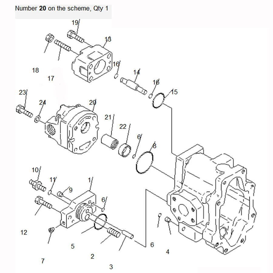 Kompatibel mit Komatsu Bagger PC50UD-2 PC50UG-2 PC50UUM-2 Hauptpumpe 705-41-01620 7054101620 PC50UD-2,PC50UG-2,PC50UUM-2