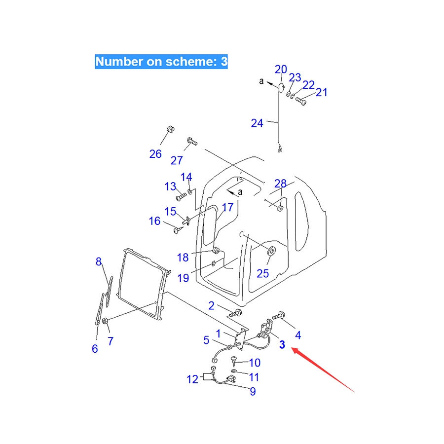 Kompatibel mit Komatsu Bagger PC100-5 PC120-5 PC130-5 PC150-5 PC200-5 Wiper Motor 20Y-06-11750 20Y06117550 PC100-5,PC120-5,PC130-5,PC150-5,PC200-5