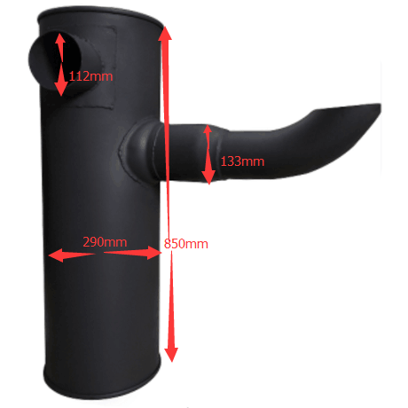 Kompatibel mit Komatsu Bagger PC400-7 PC400LC-7 PC450-7 PC450LC-7 Motor 6D125E Muffler Silencer 6156-11-5280 6156-11-5281 6156115280 6156115281 PC400-7,PC400LC-7,PC450LC-7,PC450LC-7,PC450LC-7K,PC450-7K,PC450LC-7-M1,PC400-7-M1,PC450-7-M1