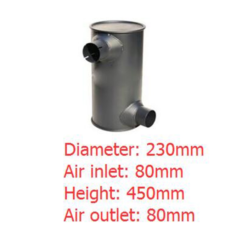 Kompatibel mit Komatsu Bagger PC60-7 PC75US-3 PC75UD-3 PC75UU-3 Motor 4D102 Oberer Auspuff Typ Muffler Silencer 6731-11-5511 6731115511 PC60-7,PC75US-3,PC75UD-3,PC75UU-3