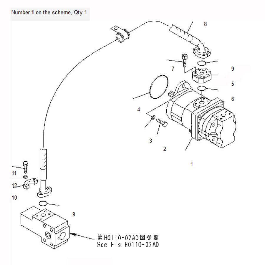 Kompatibel mit Komatsu Bagger PC600-6 PC600-6A PC600-7 Gear Pumpe 705-52-21140 70552114 PC600-6;PC600-6A;PC600LC-6;PC600LC-6A;PC600LC-6A;PC600LC-6A;PC600LC-6A