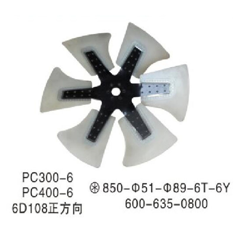 Kompatibel mit Komatsu SAA6D108E SA6D108 S6D125 Motor PC300LC PC300-3 PC300-5 PC310-5 GD705A-4 CD110R-1 EC210Z-1 Fan Kühlung 600-635-0800 6006350800 PC300LC, PC300-3, PC300-5, PC310-5, GD705A-4, CD110R-1, EC210Z-1