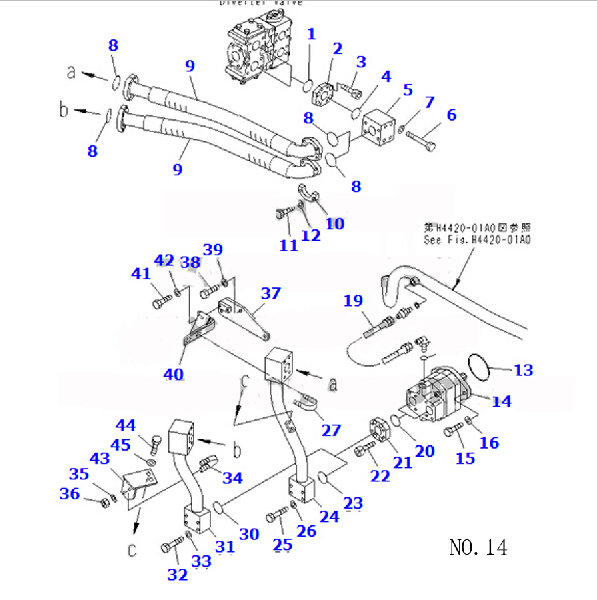 Kompatibel mit Komatsu Radlader WA600-1 WA600-3 WA700-1 WA700-3 Notlenkpumpe 704-30-42140 704-30-42140 7043042140 7043042110 WA600-1H,WA600-1L,WA600-1LC,WA600-1LE,WA600-3,WA600-3D,WA700-1,WD600-1,WA700-1L,WA700-3,WA700-3L,WD600-3