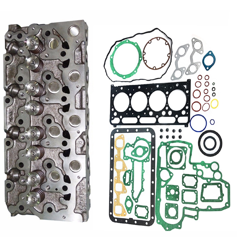 Kompatibel mit Kubota V2203 V2203E Komplette Zylinderkopf+Full Dichtung Kit Fits Bobcat Bagger 753 763 773 V2203T V2203B 753,753C,753F,753G,753H,753L,763,763C,763F,763G,773C,773F,773G,7753