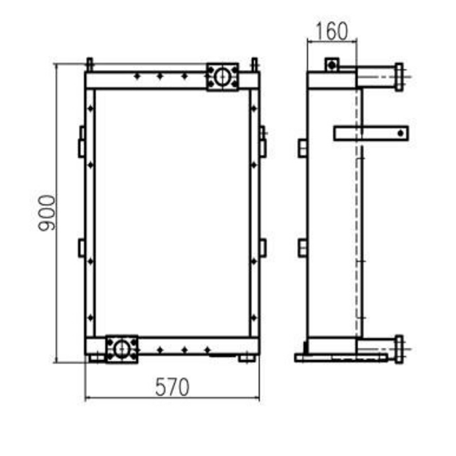 Kompatibel mit SDLG LG6360E Hydraulische ?lkühler