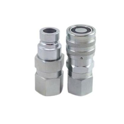 kompatibel mit Skid Steer Loader 1/2" NPT Gewinde 1/2" Hydraulische flache Gesicht Quick Connect Kupplung Set
