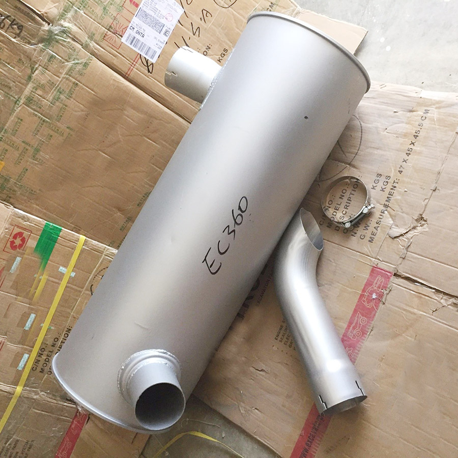 Kompatibel mit Volvo Bagger EC330C EC360C EC460C EC460CHR Motor D12D Muffler Silencer VOE14541655 EC330C,EC360C,EC460C,EC460CHR