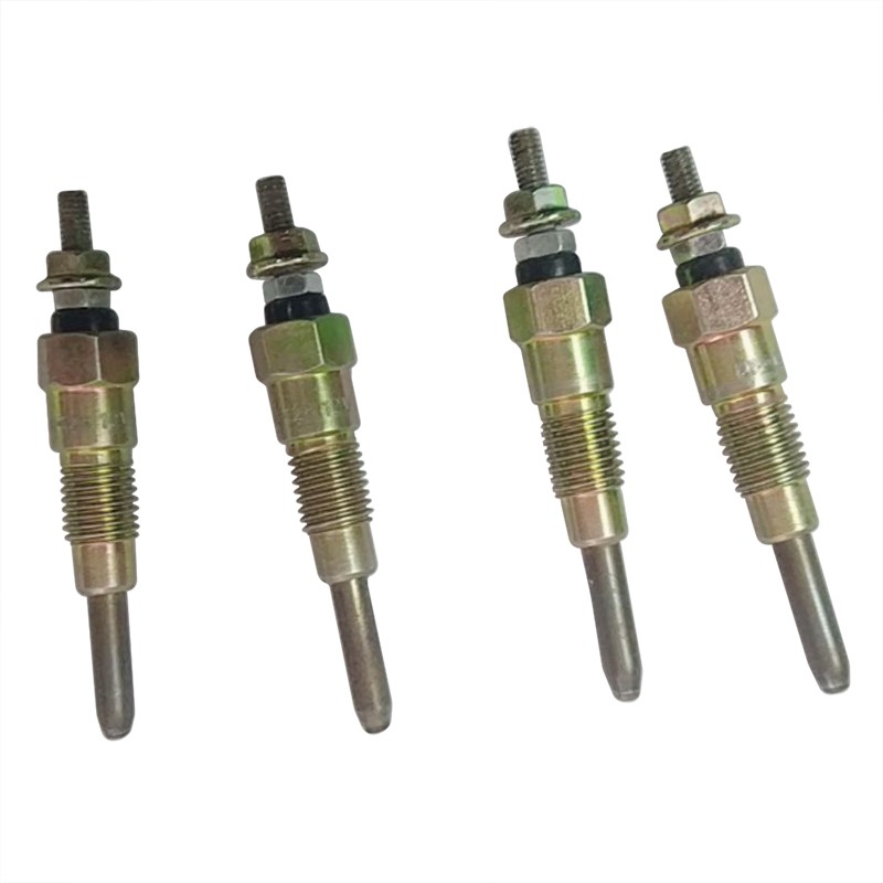 Kompatibel mit Komatsu Crawler Traktor D21A-7T-M D21P-7T-M Yanmar Motor 4TNE98 Komatsu Motor 4D98E Glow Plug 4 Einheiten 1 Satz D21A-7T-M,D21P-7T-M