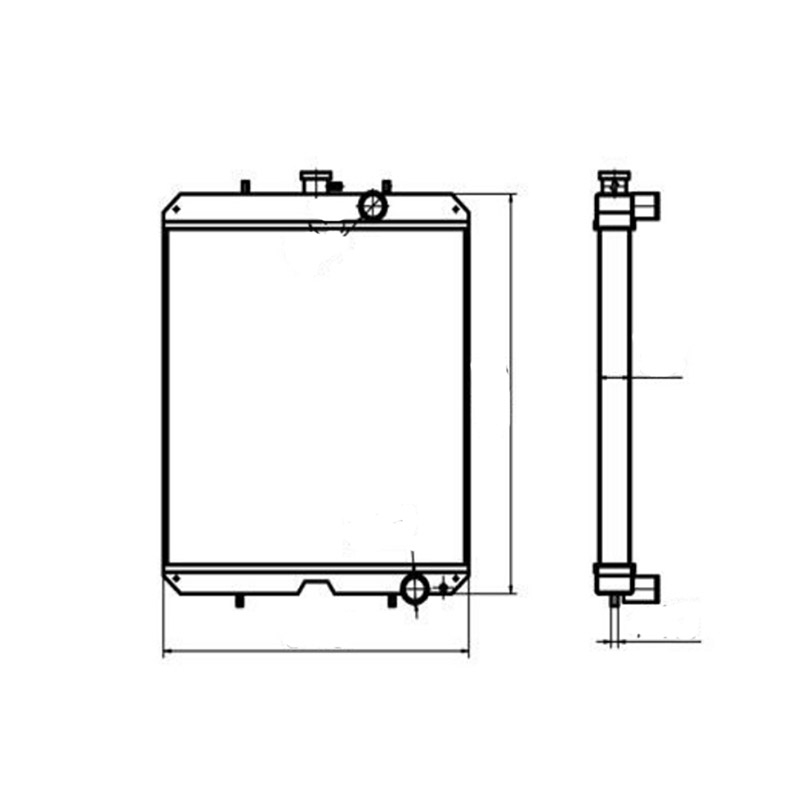 Kompatibel mit Yanmar Water Tank Radiator Core ASS'Y 123951-44500 12395144500