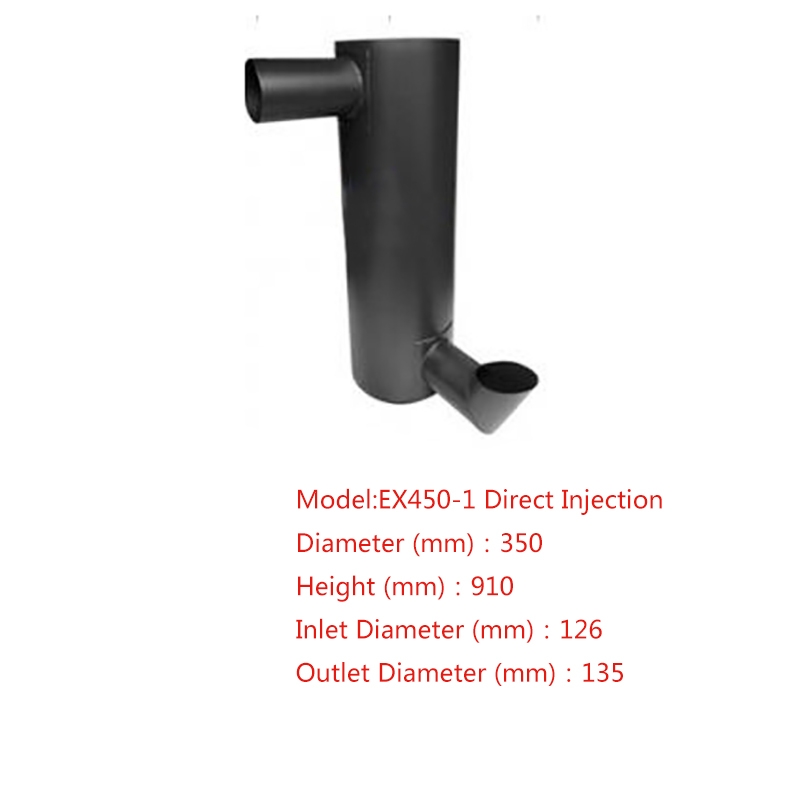 Kompatibel mit Hitachi Bagger EX450-1 Muffler