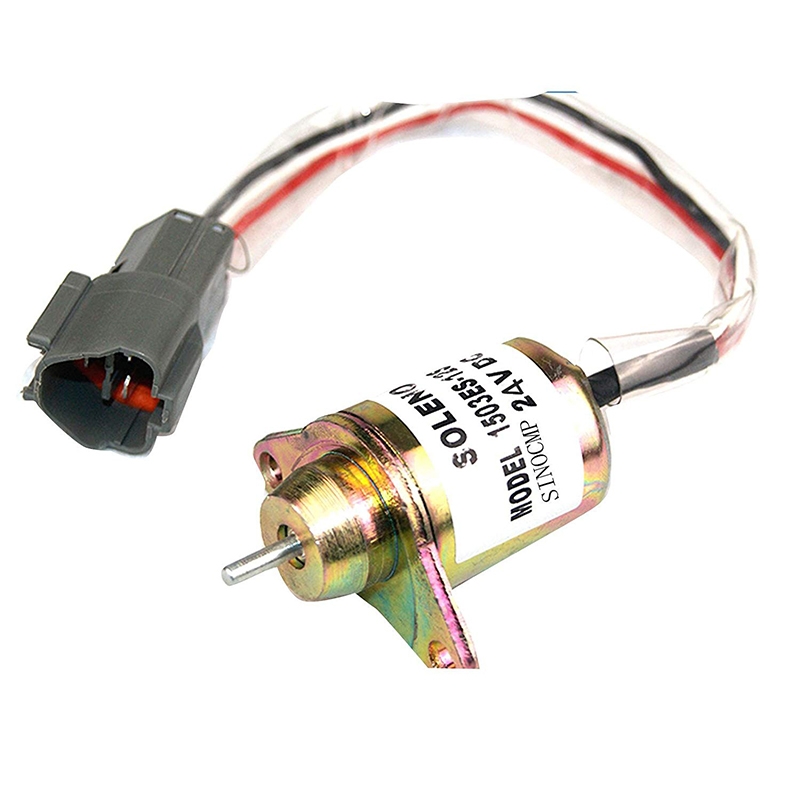 Perfekter Ersatz für Yanmar 4TNV98 4TNV94 Motor Hyundai R80 DH150 - Kraftstoffabschaltung Solenoid 1503ES-24S5SUC12S 24V 1503ES24S5SUC12S R80,DH150