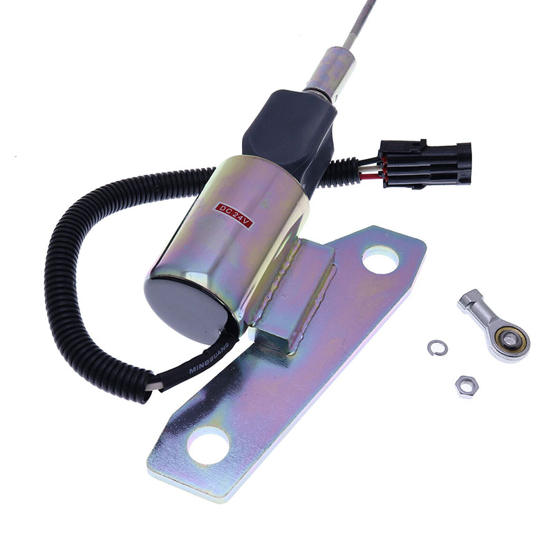 Geeignet für Cummins 6BT 5,9L Motor Hyundai R200-5 R210-7 R235-7 R335-7 Bagger - 24V Kraftstoffabschaltung Solenoid 5267132 3991625 807 652 323 000 R200-5, R225-7, R335-7