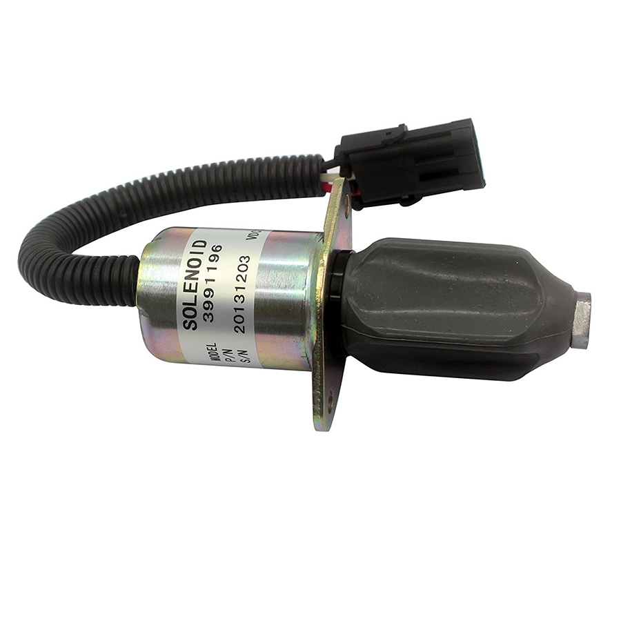 Kompatibel mit Cummins Liebherr Bagger R914 + - Fuel Solenoid 3991196 129953-77811 1751ES-12A3UC12B1S SA-4673-S 129953-77803 129953-77802 12995377811 1751ES12A3UC12B1S SA4673S 12995377803 12995377802 4TNV94 4TNE94L 4TNV98 R55-7,R60-5,EC55 ECR88,Vio55,Vio7