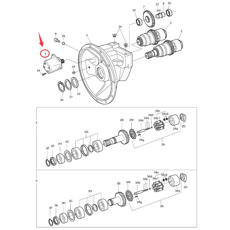 Hergestellt für Doosan DX520LCA DX520LC DX480LC DX420LC DX380LC DX350LC DX340LC - Gear Pumpe 400910-00134 K9001918 40091000134 DX340LC,DX380LC,DX420LC,DX480LC,DX520LC,DX520LC