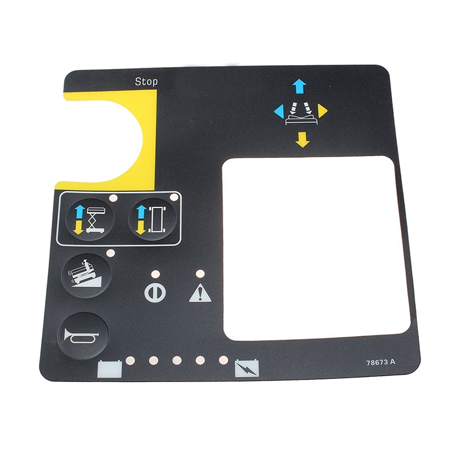 Geeignet für Genie GS-1530 GS-1930 GS-2032 GS-2046 GS-2632 GS-2646 GS-2668 GS-3268 - Gen 4 Play Control Box Overlay Decal 78673 78673GT GS-1530,GS-1930,GS-2032,GS-2046,GS-2632,GS-2646,GS-2668,GS-3268