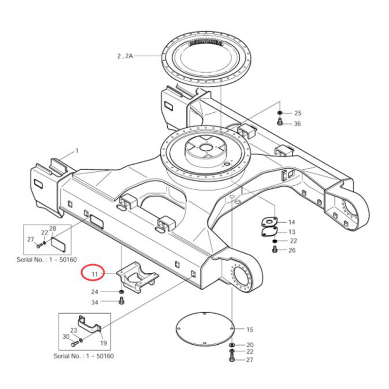 Perfekt für Doosan Daewoo Komatsu Bagger SOLAR 220LC-III 220LC-V 220N-V 225LC-V 230LC-V 255LC-V - Guard Link 2623-1176B 2623117B SOLAR 220LC-III, SOLAR 220LC-V, SOLAR 220N-V, SOLAR 225LC-7A, SOLAR 225LC-V, SOLAR 225NLC-V, SOLAR 230LC-V, SOLAR 250LC-V, SOL