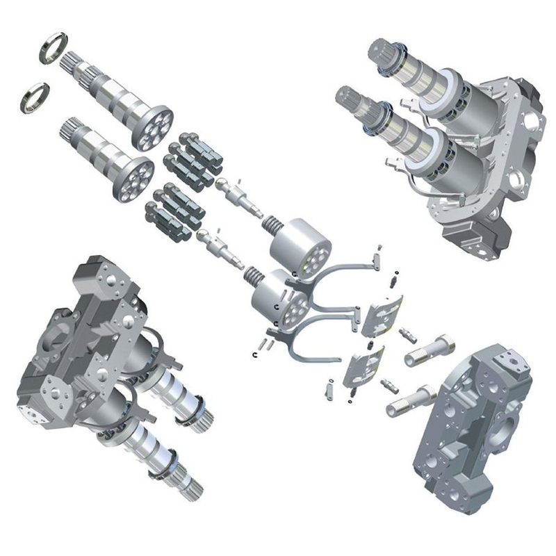 Direkter Ersatz für Hitachi ZX200-3 ZX270 Bagger - HPV118 Hydraulik Hauptpumpe Reparatur Teile Bausatz ZX200-3, ZX270