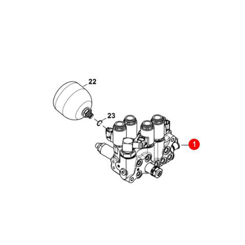 Optimiert für Bobcat Bagger - HYD Manifold 722969 E17Z
