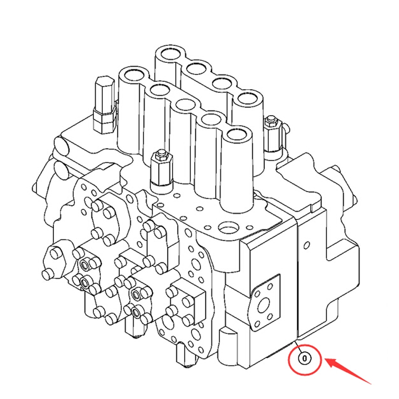 Hergestellt für John Deere Bagger 230CLC - Hydraulische Bet?tigungseinrichtung 4436897 230CLC,2554
