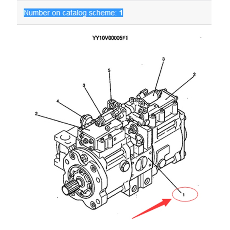 Perfekter Ersatz für Kobelco SK210LC-8 SK210DLC-8 SK210D-8 200-8 Bagger - Hydraulisch Hauptpumpe YN10V00036F1 SK210LC-8,SK210DLC-8,SK210D-8.20-8