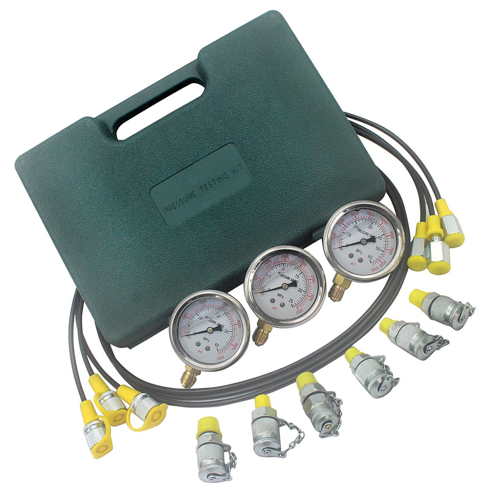 Kompatibel mit Common Hydraulic Druckprüfung Kit Bagger Hydraulischer Druck Gauge Kit Diagnose Werkzeug