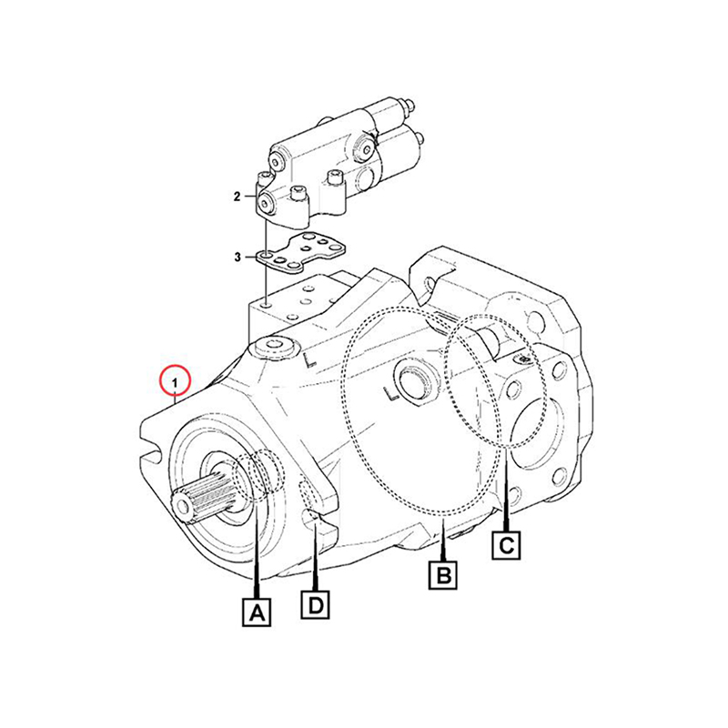 Passend für Volvo A35FFS A35GFS A40FFS A40GFS A45GFS - Hydraulische Pumpe VOE 17487698 VOE17487698 A35F, A35FFS, A35GFS, A40F, A40FFS, A40GFS, A45GFS