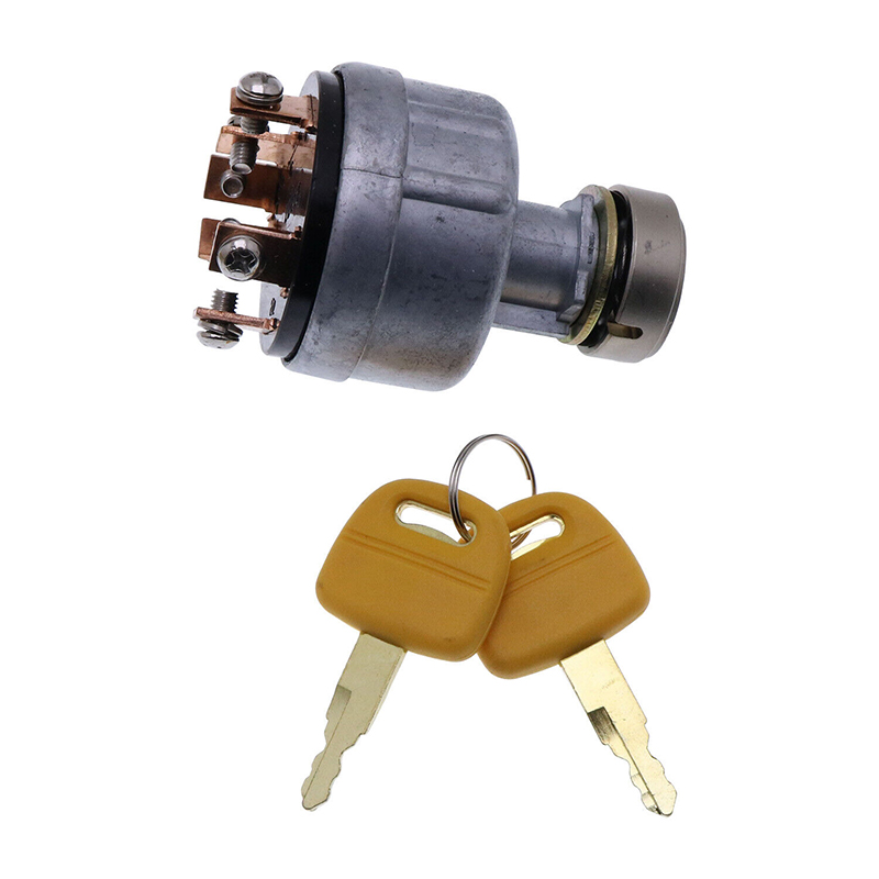Hergestellt für Yanmar Motor 3TNV88F 4TNV88C 4TNV98C John Deere Bagger 30G 35G 50G 60G - Zündschalter FYD00005609 Mit 2 Tasten AT194969 30G, PC4, 35G, 50G, PC7, 60G, PC10, ZAXIS30U-5N, ZAXIS35U-5N, ZAXIS50U-5N, ZAXIS60USB-5N