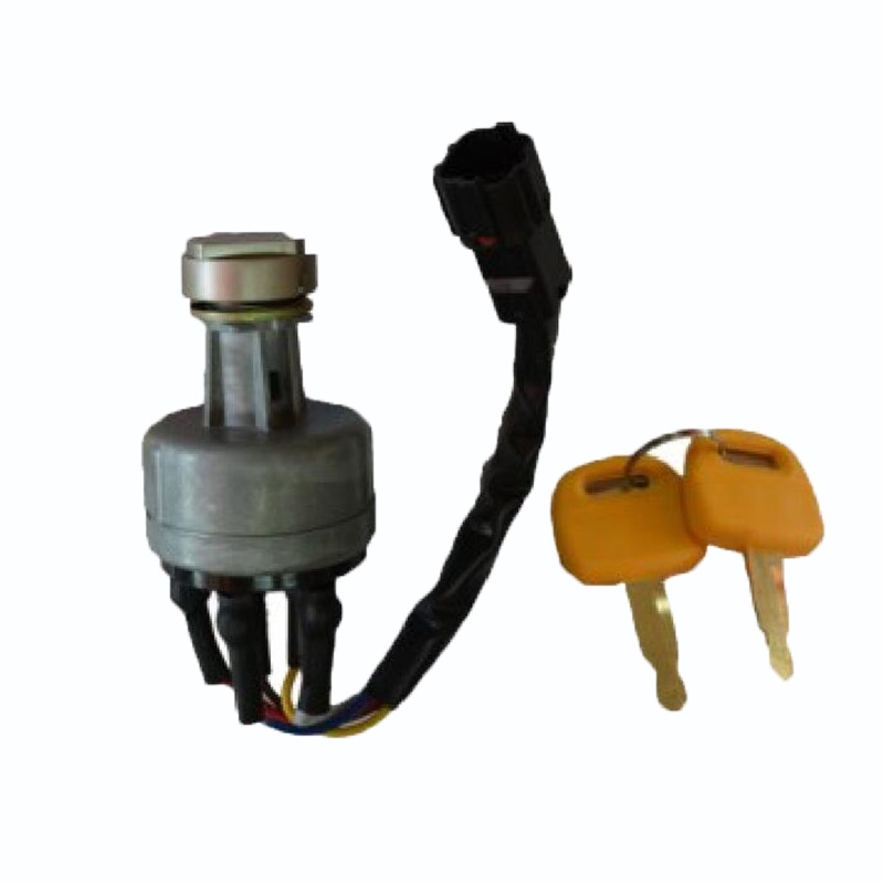 Kompatibel mit Hyundai HL740-3ATM HL780-3A R140LC-7 R160LC-3 R210LC-7 R290LC-7 R360LC-7 R450LC-7 R95W-3 - Zündschalter mit Schlüsseln 21E610430 21E6-10430 HL740-3ATM, HL780-3A, R140LC-7, R160LC-3, R210LC-7, R290LC-7, R360LC-7, R450LC-7, R95W-3