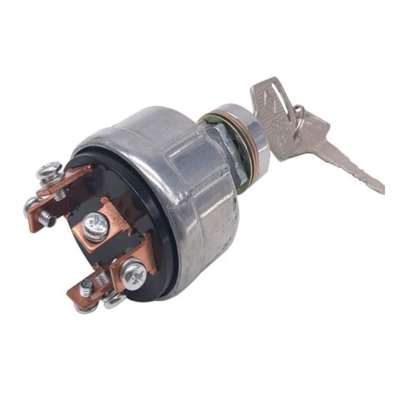 Hergestellt für Kubota Ford Hyundai Shibaura Steiner - Zündschalter mit Schlüssel 66706-55120 66704-55120 183827 4136497 66711-55130 67800-55160 13-66706-55120 172-2275 2403-5118-0 SBA385200330 SBA385201250 SBA385201700 SBA385200331 1031-2888-000 1025-550